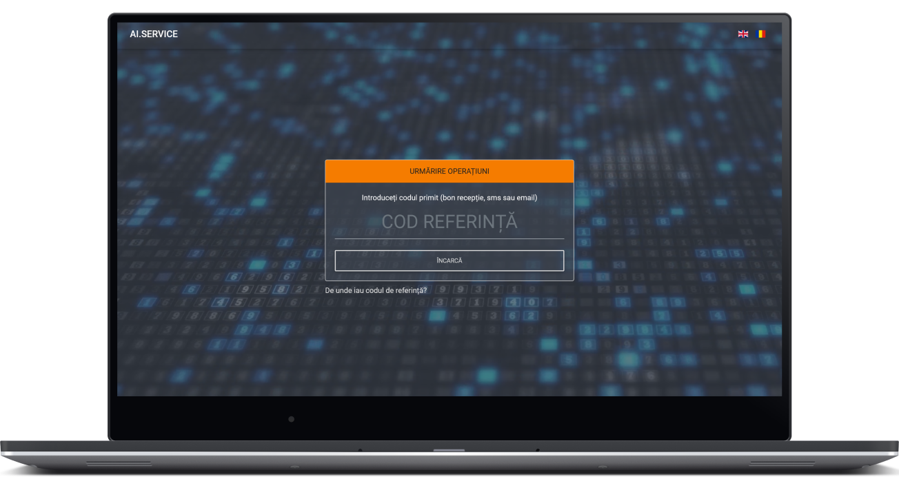 AI Service IT Repairs Customer Screen